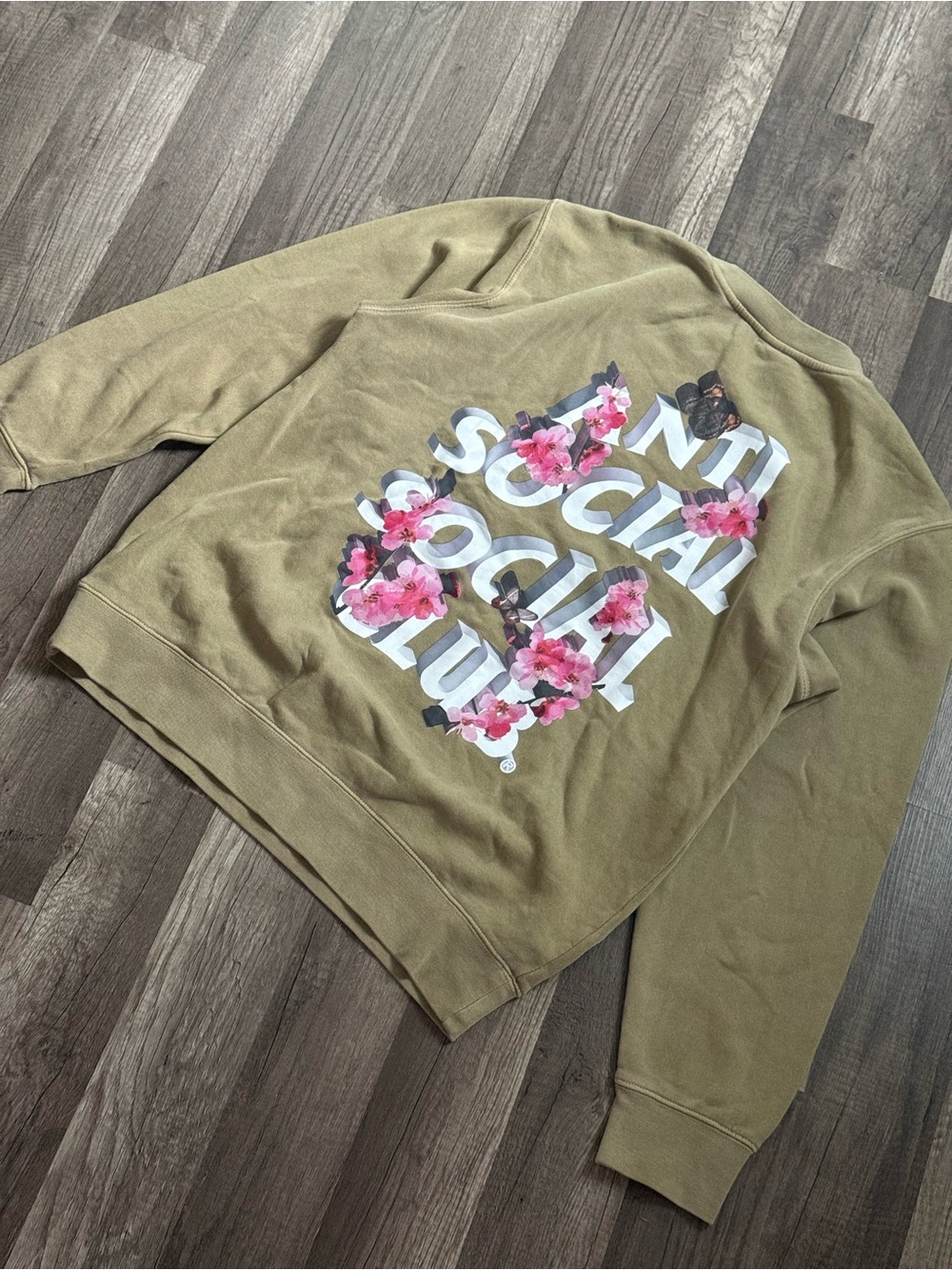 Anti Social Social Club 3.0 Pigment Dye Crewneck Sand